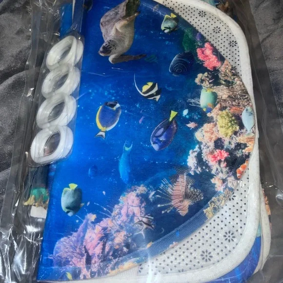 Amazon Blue Underwater Coral Reef Shower Curtain Bath Set - Picture 7 of 7